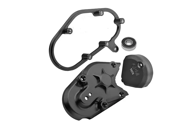 Aluminum 7075 Transmission Housing Set For Losi 1:4 Promoto Mx Motorcycle Dirt Bike Rtr Fxr Los06000 Los06002 Upgrades - Black 1