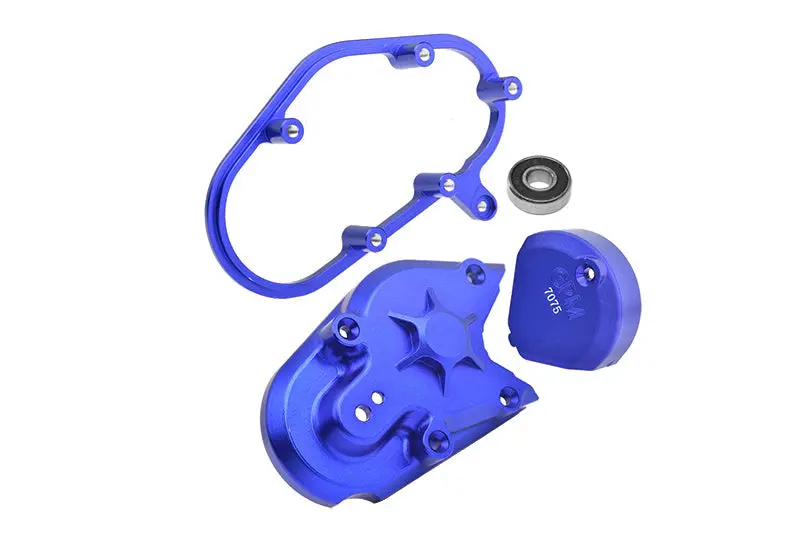 Aluminum 7075 Transmission Housing Set For Losi 1:4 Promoto Mx Motorcycle Dirt Bike Rtr Fxr Los06000 Los06002 Upgrades - Blue 1
