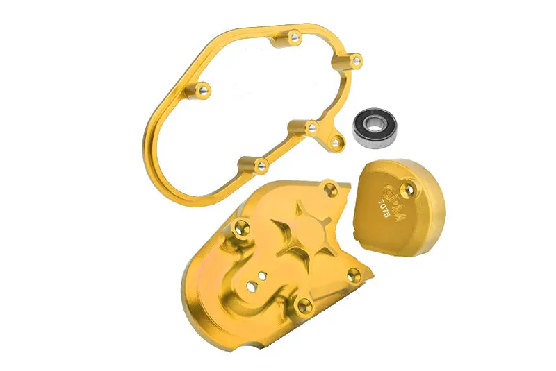 Aluminum 7075 Transmission Housing Set For Losi 1:4 Promoto Mx Motorcycle Dirt Bike Rtr Fxr Los06000 Los06002 Upgrades - Gold 1