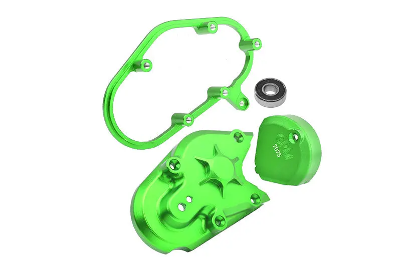 Aluminum 7075 Transmission Housing Set For Losi 1:4 Promoto Mx Motorcycle Dirt Bike Rtr Fxr Los06000 Los06002 Upgrades - Green 1