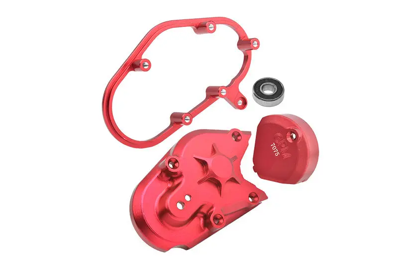 Aluminum 7075 Transmission Housing Set For Losi 1:4 Promoto Mx Motorcycle Dirt Bike Rtr Fxr Los06000 Los06002 Upgrades - Red 1