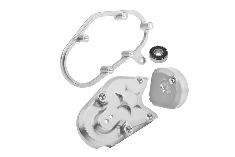 Aluminum 7075 Transmission Housing Set For Losi 1:4 Promoto Mx Motorcycle Dirt Bike Rtr Fxr Los06000 Los06002 Upgrades - Silver 1