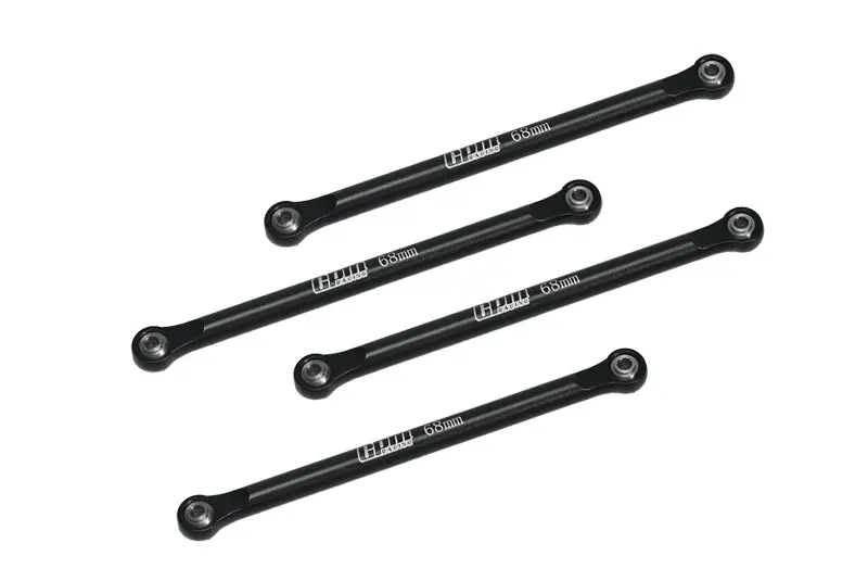 Aluminum 7075 Upper 4-Link Bar Set For Losi 1/18 Mini Lmt 4X4 Brushed Monster Truck Rtr-Los01026 Upgrade Parts - Black 1