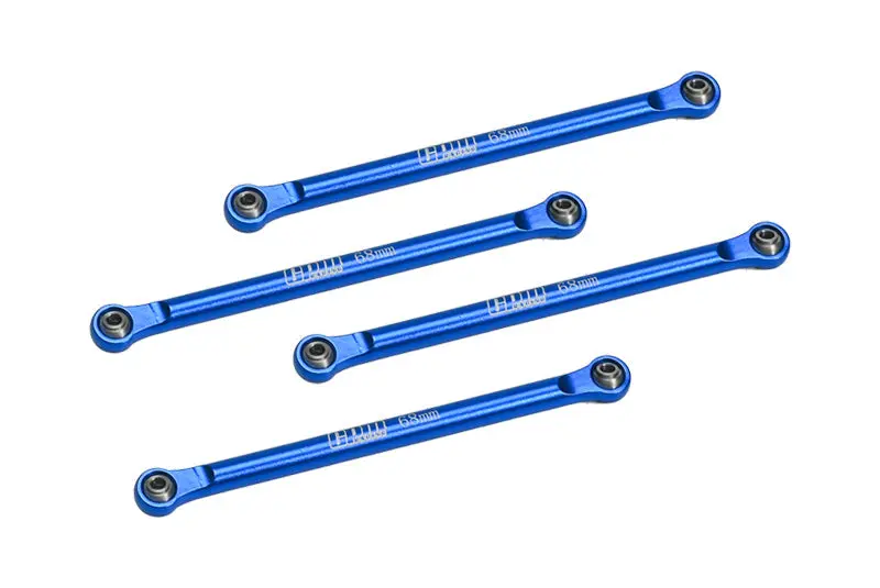 Aluminum 7075 Upper 4-Link Bar Set For Losi 1/18 Mini Lmt 4X4 Brushed Monster Truck Rtr-Los01026 Upgrade Parts - Blue 1