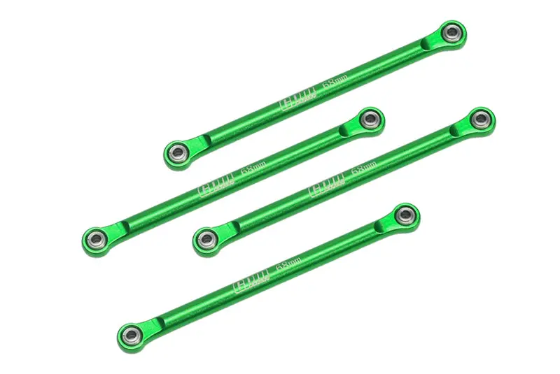 Aluminum 7075 Upper 4-Link Bar Set For Losi 1/18 Mini Lmt 4X4 Brushed Monster Truck Rtr-Los01026 Upgrade Parts - Green 1