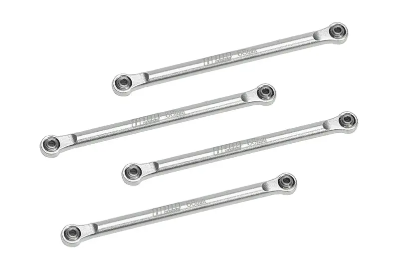 Aluminum 7075 Upper 4-Link Bar Set For Losi 1/18 Mini Lmt 4X4 Brushed Monster Truck Rtr-Los01026 Upgrade Parts - Silver 1