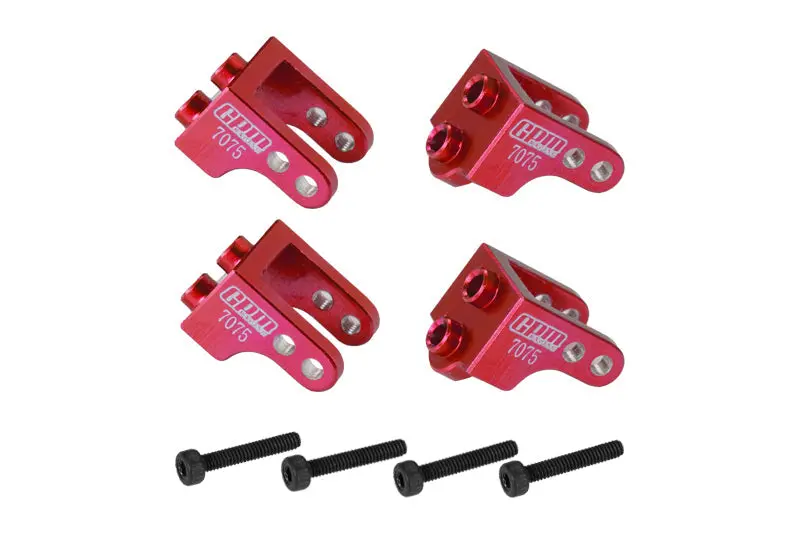 Aluminum 7075 Upper Shock Mount For Losi 1/18 Mini Lmt 4X4 Brushed Monster Truck Rtr-Los01026 Upgrade Parts - Red 1