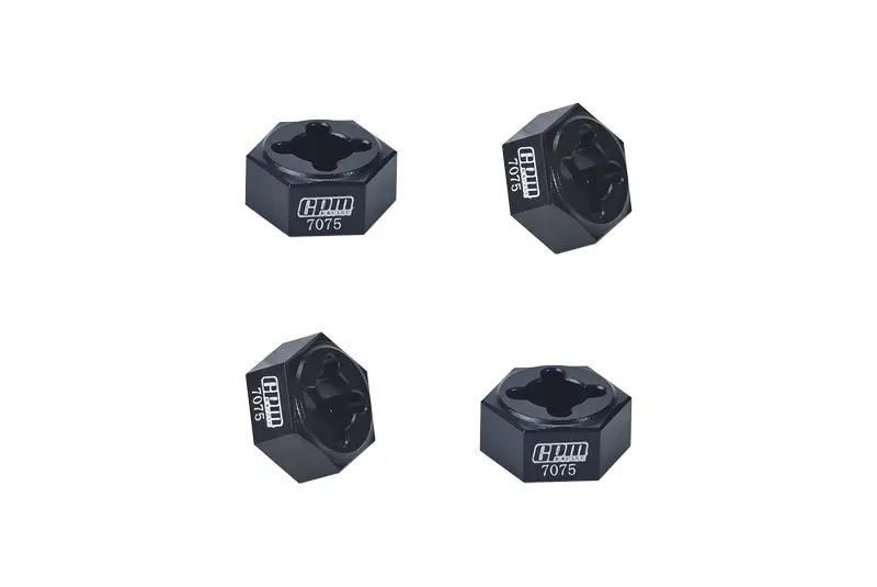 Aluminum 7075 Wheel Hex For Arrma 1/18 Granite Grom Mega 380 Brushed 4X4 Monster Truck Ara2102 Upgrade Parts - Black 1