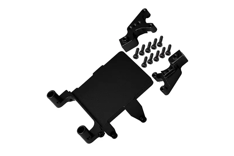 Aluminum Adjustable Front & Rear Damper Mount For Axial 1:24 Scx24 Deadbolt Axi90081 / Jeep Wrangler Axi00002 - 13Pc Set Black 1