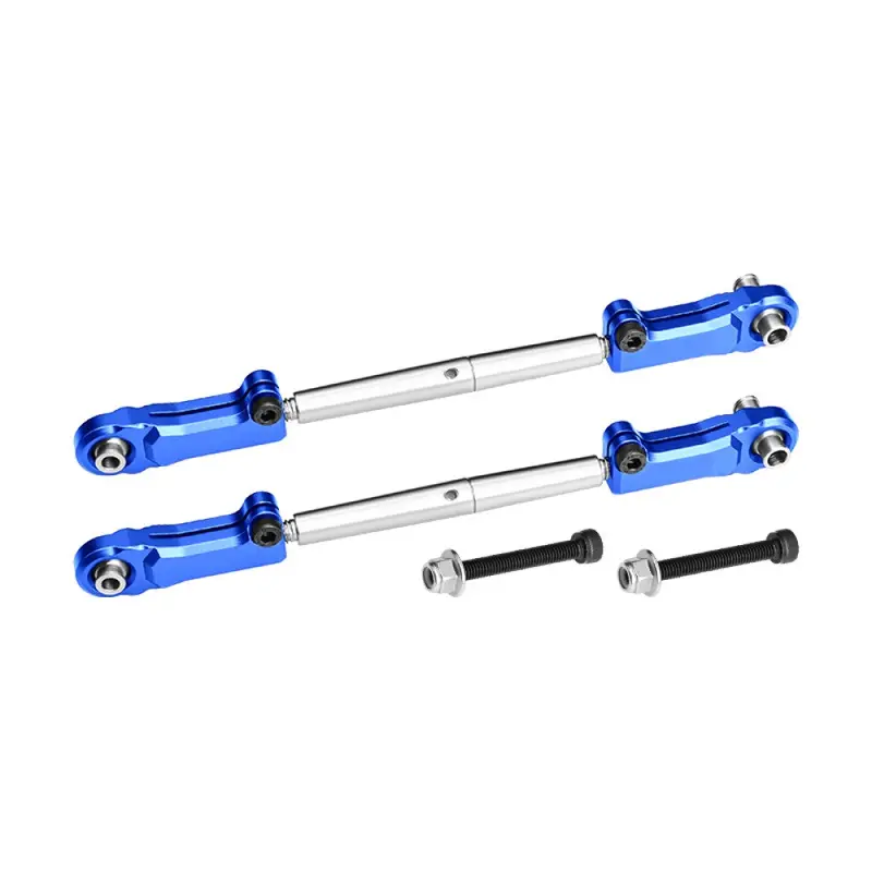Aluminum Alloy 6061-T6+Stainless Steel Adjustable Rear Upper Arm Tie Rod For Arrma 1:5 Kraton 8S / Outcast 8S / Kraton Exb / Outcast Exb Upgrade Parts - Blue 1