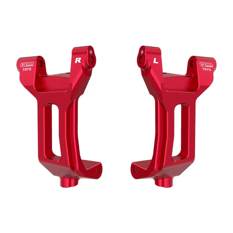 Aluminum Alloy Front Caster Blocks For Traxxas 1/6 Funco Pro Scale 2Wd Sand Car 8S-109076-4 Upgrades - Red 1