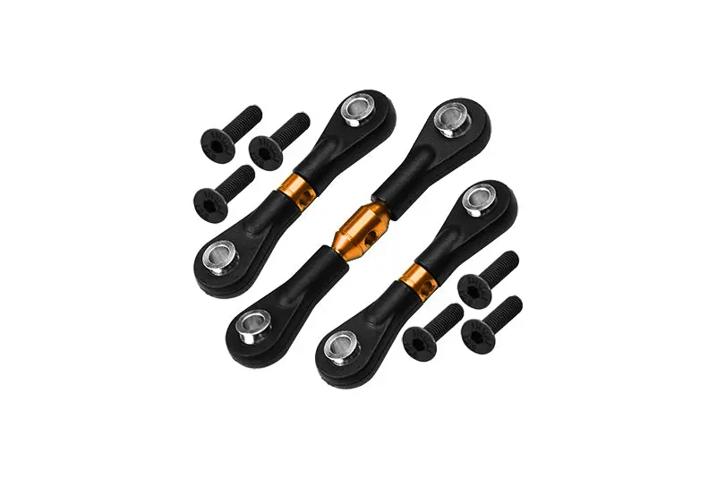 Aluminum Alloy Steering Tie Rod For Tamiya 1/10 Rc Cars Tt-02 Upgrade Parts - Gold 1