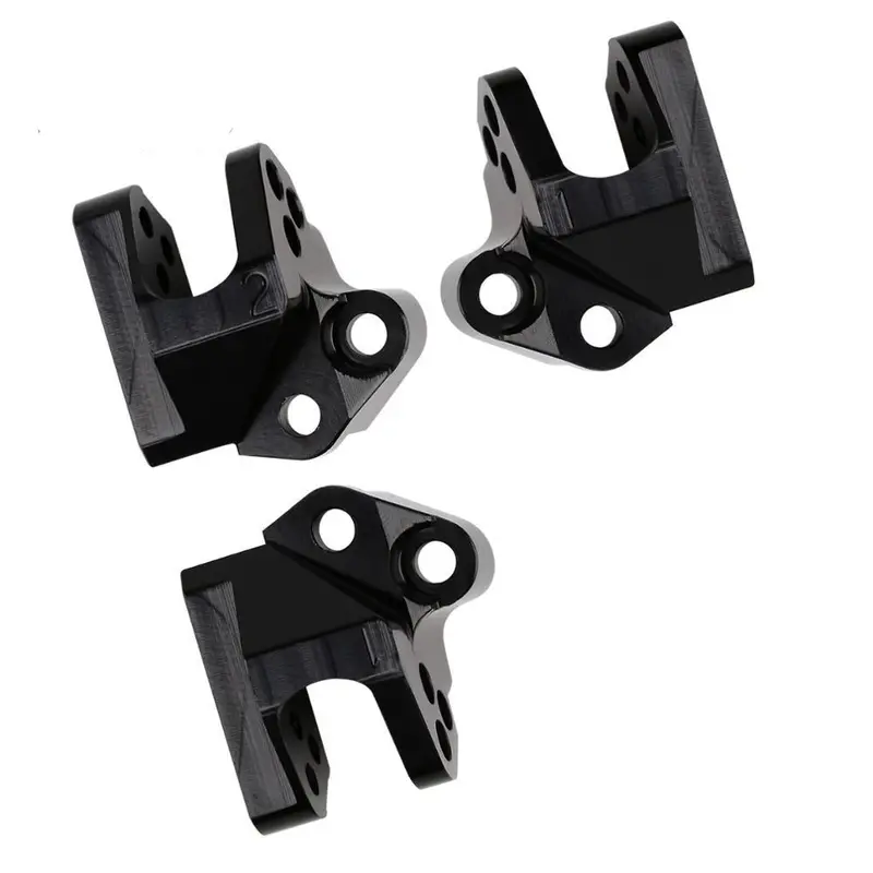 Aluminum Alloy Upper Center Link Mounts Axi231009 For 1/10 Rc Crawler Car Axial Scx10 Iii Axi03007 Upgrade Parts - 3Pc Set Black 1