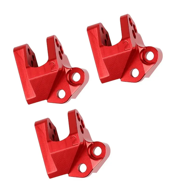 Aluminum Alloy Upper Center Link Mounts Axi231009 For 1/10 Rc Crawler Car Axial Scx10 Iii Axi03007 Upgrade Parts - 3Pc Set Red 1