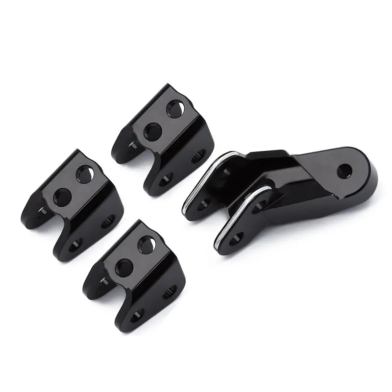 Aluminum Axle Mount Set Suspension Links Stand For 1/10 Rc Crawler Car Redcat Gen8 Upgrade Parts -4Pc Set Black 1