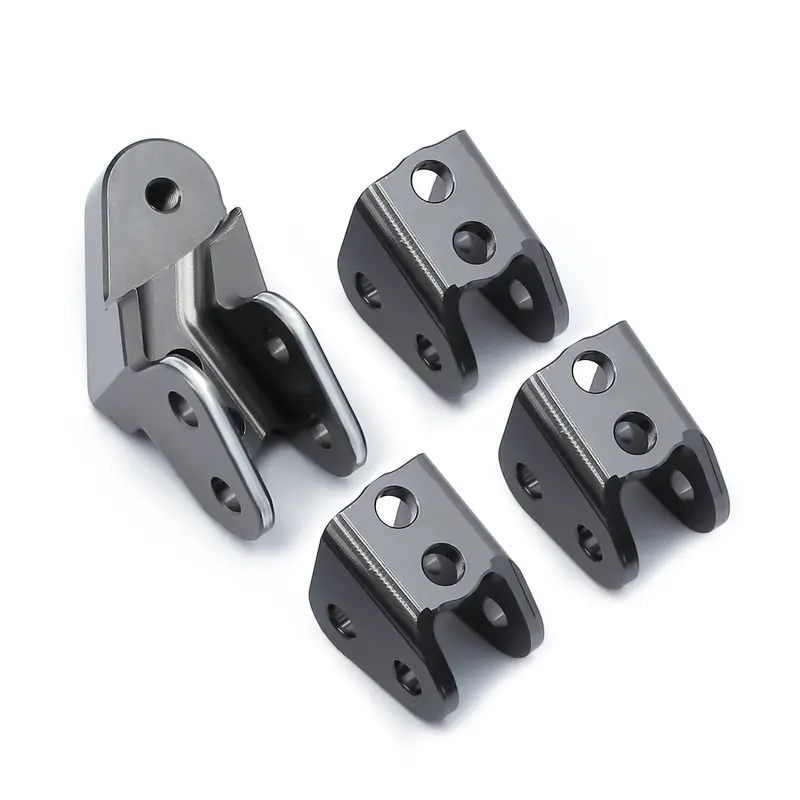 Aluminum Axle Mount Set Suspension Links Stand For 1/10 Rc Crawler Car Redcat Gen8 Upgrade Parts - 4Pc Set Grey 1
