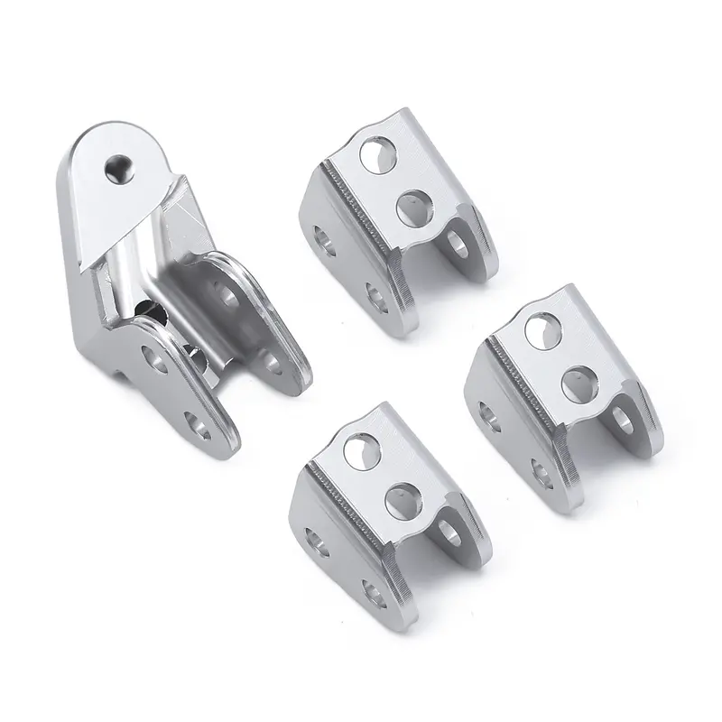 Aluminum Axle Mount Set Suspension Links Stand For 1/10 Rc Crawler Car Redcat Gen8 Upgrade Parts - 4Pc Set Silver 1