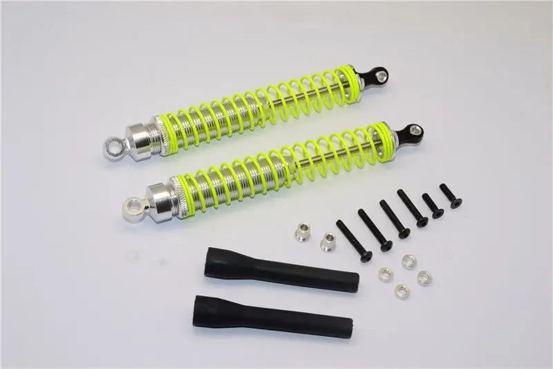 Aluminum Ball Top Damper (125Mm) With Aluminum Collars & Washers & Screws & Dust-Proof Black Plastic Cover - 1Pr Set Silver 1