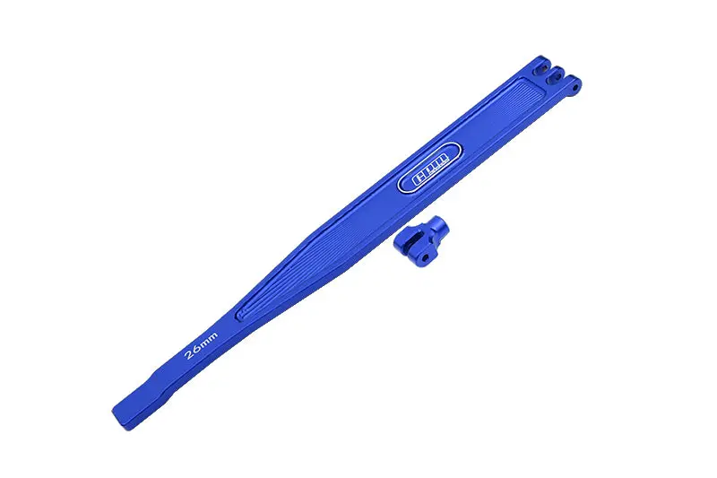 Aluminum Battery Hold-Down Plate For 1/10 Traxxas 4-Tec 3.0 Corvette Stingray 93054-4 - 2Pc Set Blue 1