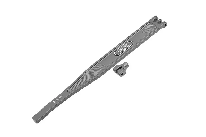 Aluminum Battery Hold-Down Plate For 1/10 Traxxas 4-Tec 3.0 Corvette Stingray 93054-4 - 2Pc Set Gray Silver 1