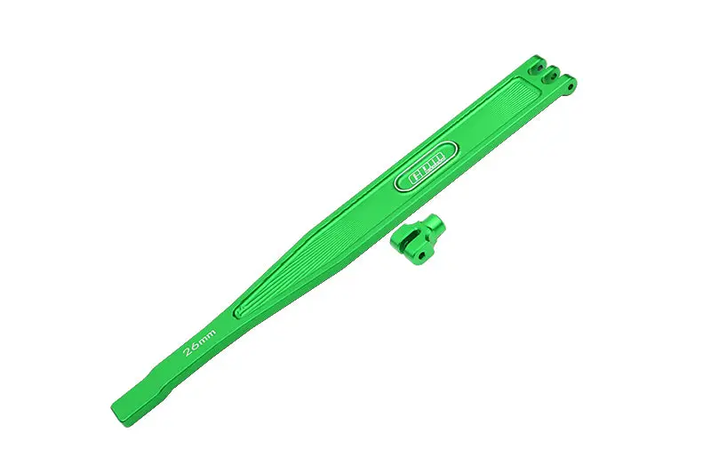 Aluminum Battery Hold-Down Plate For 1/10 Traxxas 4-Tec 3.0 Corvette Stingray 93054-4 - 2Pc Set Green 1