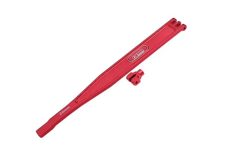 Aluminum Battery Hold-Down Plate For 1/10 Traxxas 4-Tec 3.0 Corvette Stingray 93054-4 - 2Pc Set Red 1