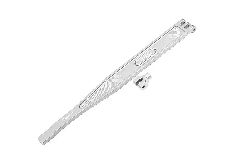 Aluminum Battery Hold-Down Plate For 1/10 Traxxas 4-Tec 3.0 Corvette Stingray 93054-4 - 2Pc Set Silver 1