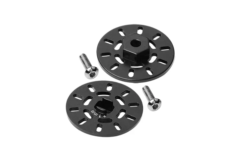 Aluminum Brake Disk Hex Adapter (+1Mm) For Traxxas 1/18 Latrax Rally Racer Car Upgrade Parts - Black 1