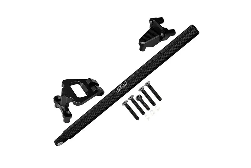 Aluminum Center Brace Bar & Mount For 1/10 Traxxas Hoss 4X4 Vxl 90076-4 - 11Pc Set Black 1