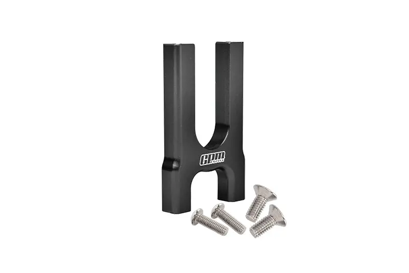Aluminum Center Diff Mount (Front) For Arrma 1:8 Kraton / Outcast / Notorious / Typhon / Talion / Kraton V5 / Notorious V5 / Infraction / Infraction V2 / Limitless Upgrades - 1Pc Set Black 1