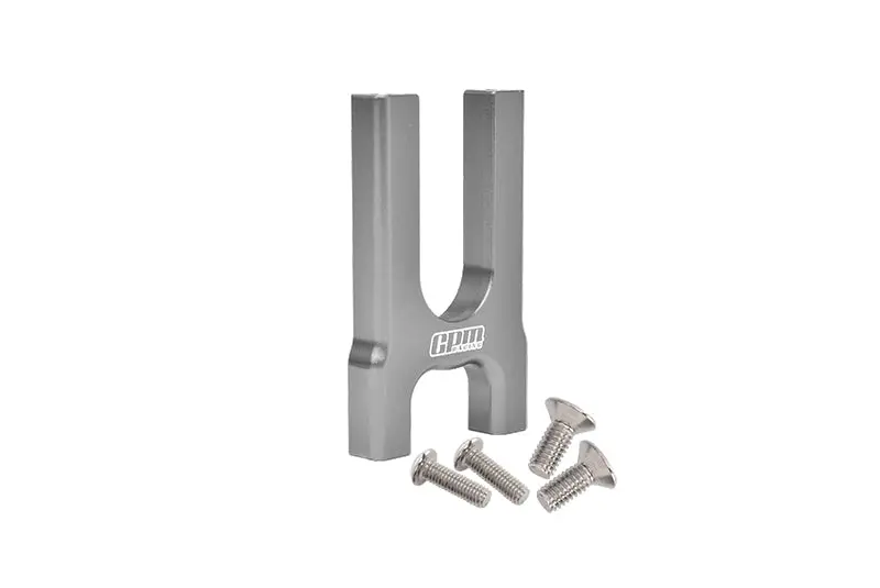 Aluminum Center Diff Mount (Front) For Arrma 1:8 Kraton / Outcast / Notorious / Typhon / Talion / Kraton V5 / Notorious V5 / Infraction / Infraction V2 / Limitless Upgrades - 1Pc Set Gray Silver 1