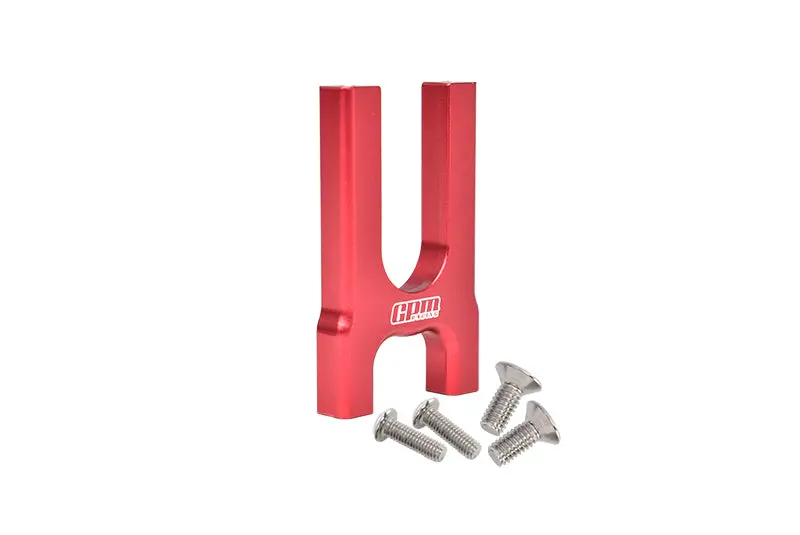 Aluminum Center Diff Mount (Front) For Arrma 1:8 Kraton / Outcast / Notorious / Typhon / Talion / Kraton V5 / Notorious V5 / Infraction / Infraction V2 / Limitless Upgrades - 1Pc Set Red 1