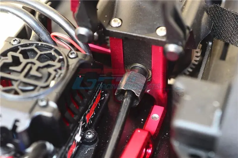 Aluminum Center Differential (Front+Rear) + Motor Mount For Arrma 1:8 Kraton / Outcast / Notorious / Typhon / Talion / Infraction / Limitless / Kraton V5 / Notorious V5 Upgrades - 3Pc Set Green 2