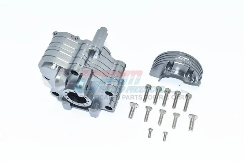 Aluminum Center Gearbox For Arrma 1:5 Kraton 8S Blx / Outcast 8S Blx / Kraton Exb Roller - 1 Set Gray Silver 1
