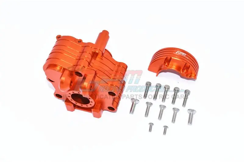 Aluminum Center Gearbox For Arrma 1:5 Kraton 8S Blx / Outcast 8S Blx / Kraton Exb Roller - 1 Set Orange 1