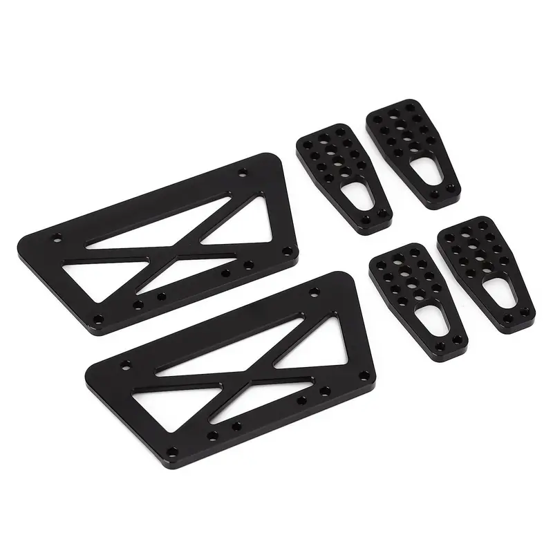 Aluminum Chassis Frame Lift Mount Kit For 1/10 Rc Crawler Car Axial Scx10 Diy Upgrade Parts - 1 Set Black 1