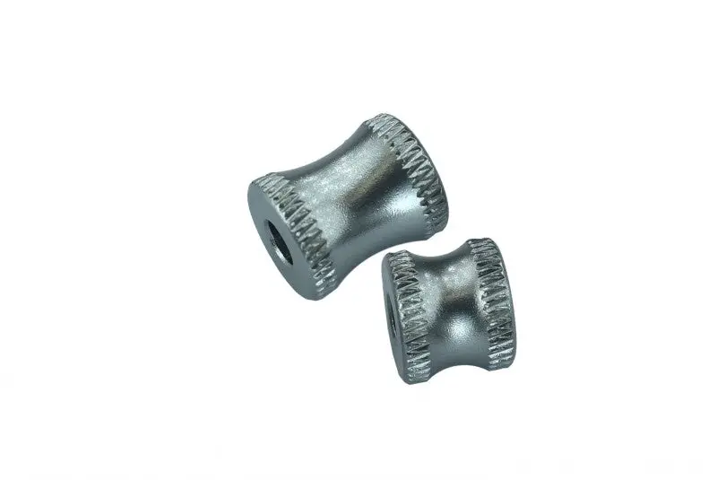 Aluminum Collar For Rear Chassis Brace For Arrma 1:8 Kraton 6S / Notorious 6S / Outcast 6S / Talion 6S / Kraton 6S V5 / Notorious 6S V5 Upgrades - 2Pc Set Gray Silver 1