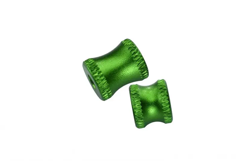 Aluminum Collar For Rear Chassis Brace For Arrma 1:8 Kraton 6S / Notorious 6S / Outcast 6S / Talion 6S / Kraton 6S V5 / Notorious 6S V5 Upgrades - 2Pc Set Green 1