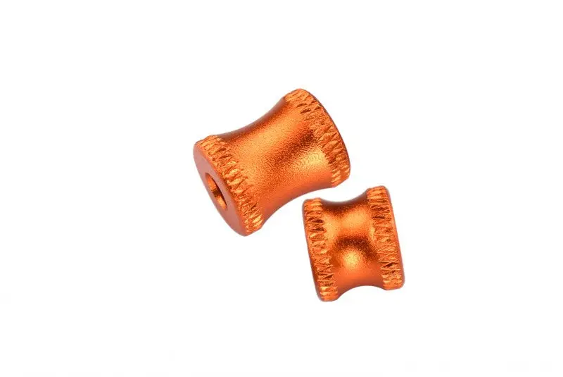 Aluminum Collar For Rear Chassis Brace For Arrma 1:8 Kraton 6S / Notorious 6S / Outcast 6S / Talion 6S / Kraton 6S V5 / Notorious 6S V5 Upgrades - 2Pc Set Orange 1