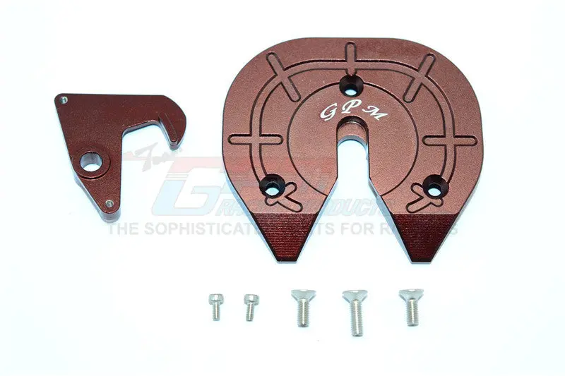 Aluminum Coupler Turntable Hitch For 1:14 Tamiya Tractor Truck And Trailer - 1 Set Brown 1