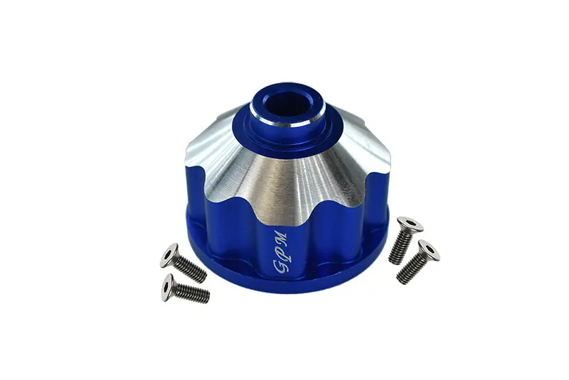 Aluminum Diff Case For Front/Rear/Center For Traxxas 1:10 Maxx 4Wd Monster Truck-89076-4 / 1:8 4Wd Maxx Slash 6S Brushless Short Course Truck-102076-4 Upgrades - Blue 1