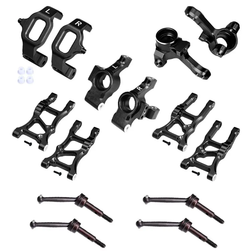 Aluminum Essential Conversion Kit For Traxxas 1/10 Ford Gt 4-Tec 2.0 & 3.0 Upgrades  - Black 1