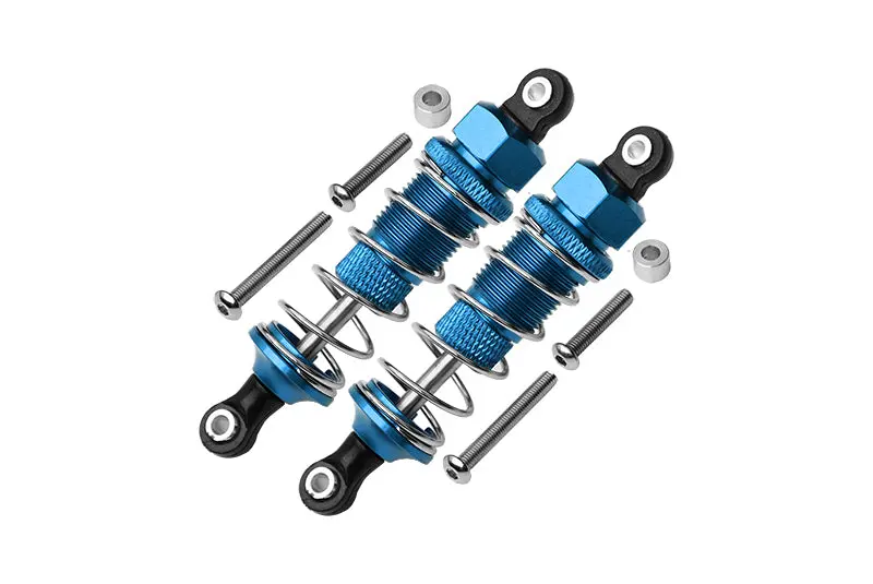 Aluminum Front Adjustable Plastic Ball Top 70Mm Dampers For Tamiya Rc 1/10 Dt-03 - 1Pr Set Sky Blue 1