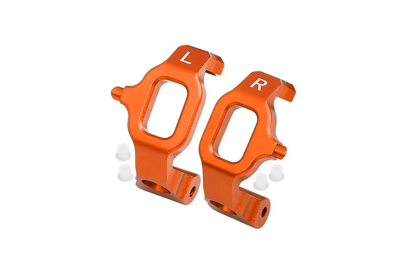 Aluminum Front C Hubs For 1/10 Traxxas Ford Gt 4-Tec 2.0 83056-4 / 4-Tec 3.0 93054-4 - 1Pr Set Orange 1