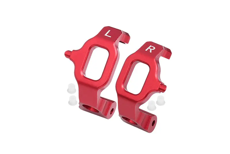 Aluminum Front C Hubs For 1/10 Traxxas Ford Gt 4-Tec 2.0 83056-4 / 4-Tec 3.0 93054-4 - 1Pr Set Red 1