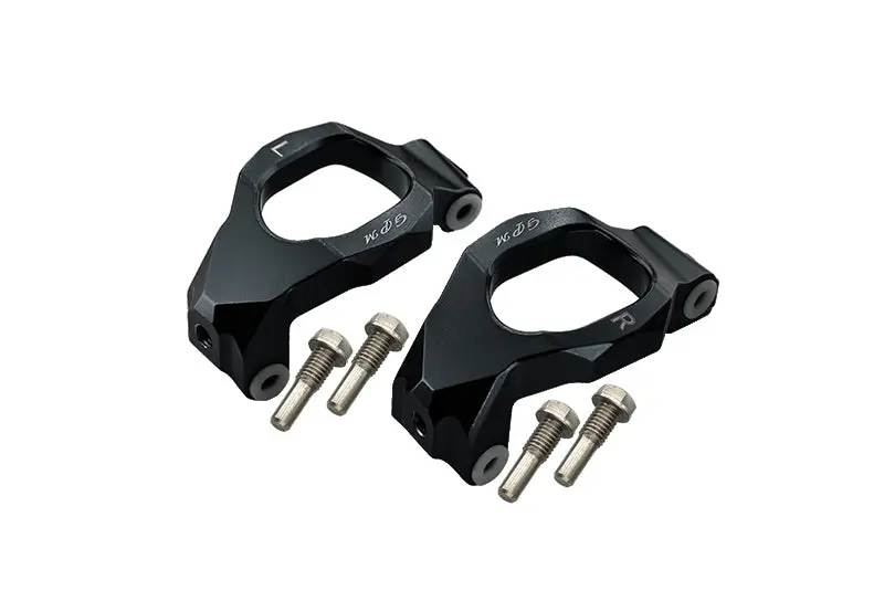 Aluminum Front C-Hubs For Traxxas 1:10 Maxx 4Wd Monster Truck-89076-4 / 1:8 4Wd Maxx Slash 6S Brushless Short Course Truck-102076-4 Upgrades - Black 1