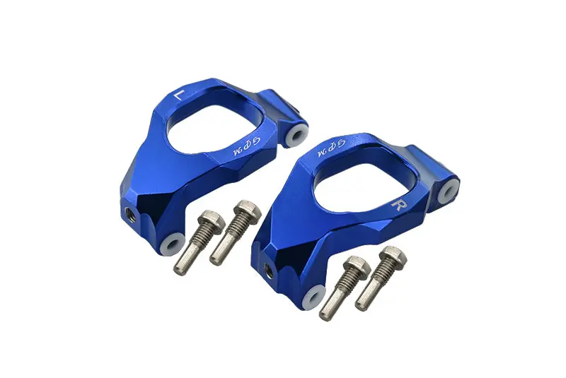Aluminum Front C-Hubs For Traxxas 1:10 Maxx 4Wd Monster Truck-89076-4 / 1:8 4Wd Maxx Slash 6S Brushless Short Course Truck-102076-4 Upgrades - Blue 1