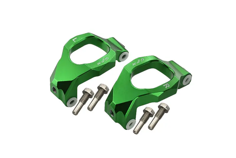 Aluminum Front C-Hubs For Traxxas 1:10 Maxx 4Wd Monster Truck-89076-4 / 1:8 4Wd Maxx Slash 6S Brushless Short Course Truck-102076-4 Upgrades - Green 1
