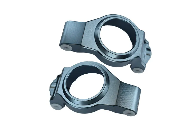 Aluminum Front C Hubs For Traxxas 1:5 X Maxx 6S / X Maxx 8S / Xrt 8S Monster Truck Upgrades - Gray Silver 1