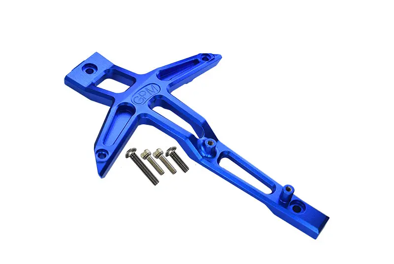 Aluminum Front Chassis Brace For Traxxas 1:10 4Wd Maxx 89076-4 / 4Wd Maxx With Widemaxx 89086-4 / 1:8 4Wd Maxx Slash 6S 102076-4 Upgrades - Blue 1